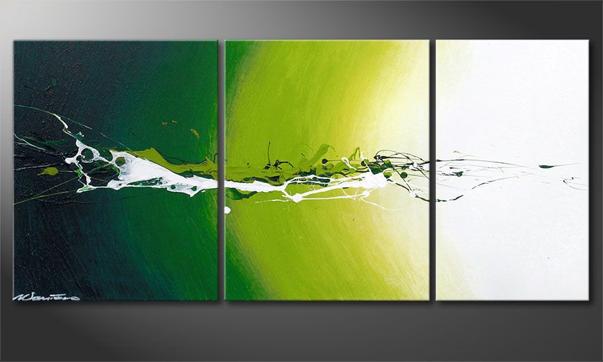 Abstract painting Power of Nature 110x50x2cm