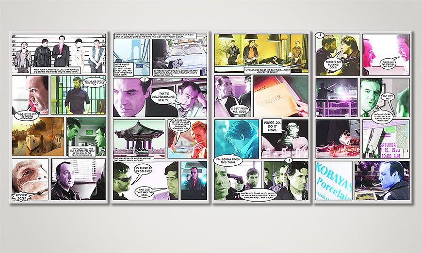 Art print The usual suspects 160x70x2cm