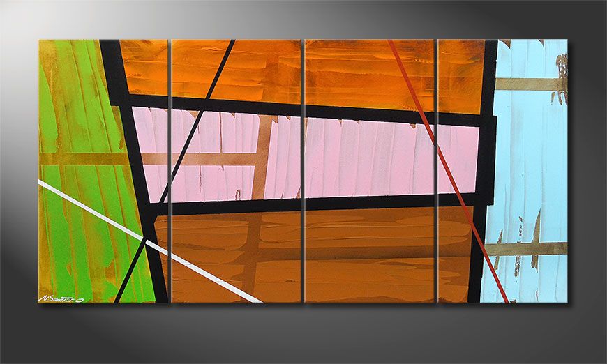 Canvas painting Elementary 160x80x2cm