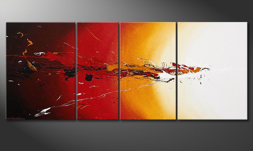Modern Painting Fiery Splash 170x70x2cm