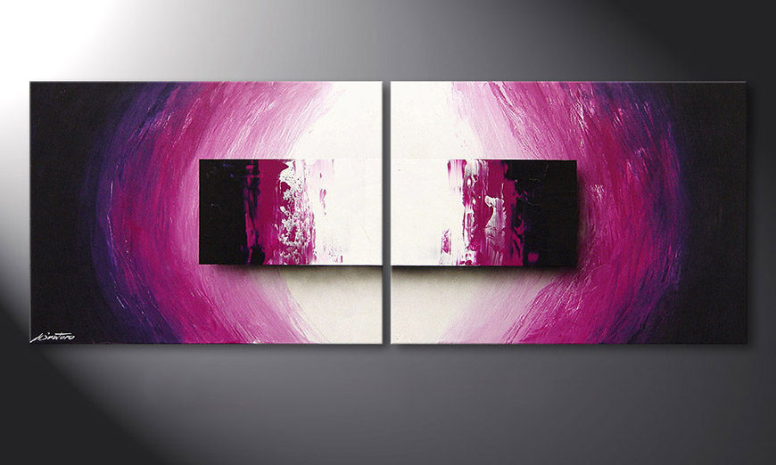 Modern Painting Purple Rain 160x60x2cm