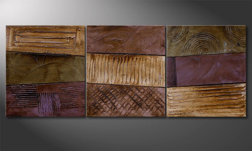 Painting Earthy Rupture 180x70x2cm