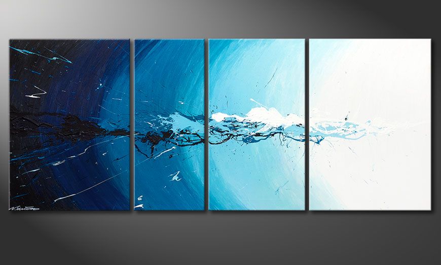 Painting Water Splash in 170x70x2cm