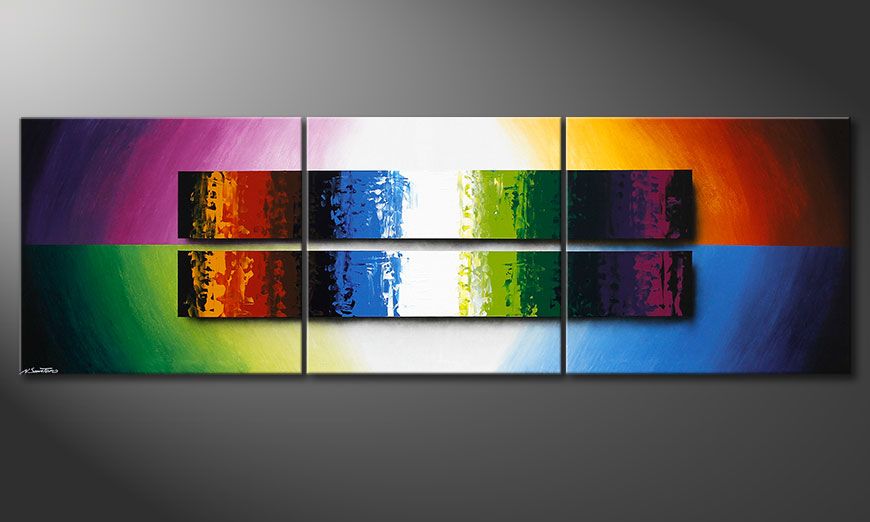 XXL painting Expression of Colours 260x80x2cm
