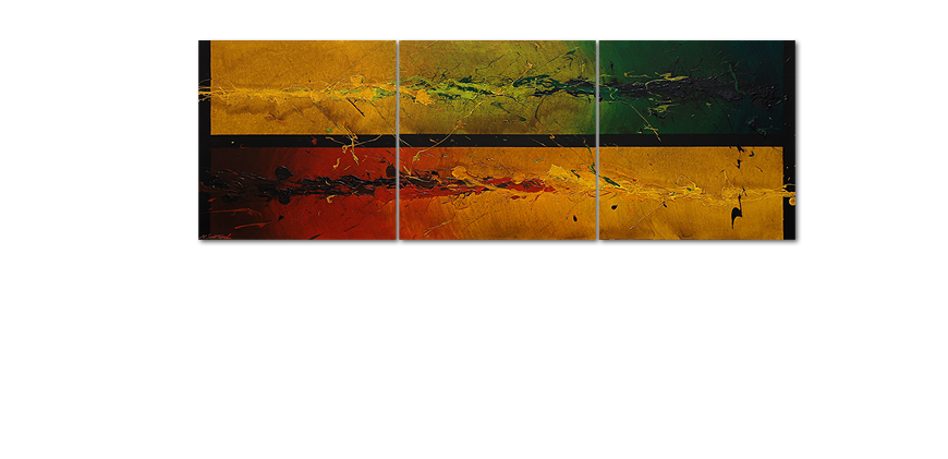 Big painting Blowing Elements 240x80cm