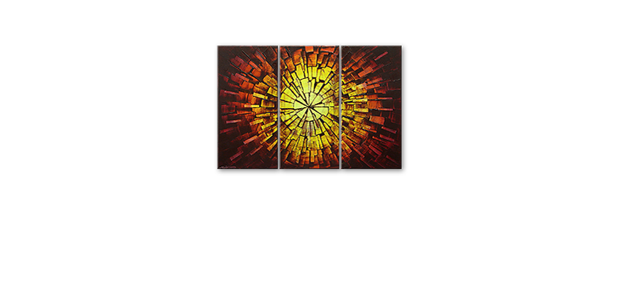 Painting Fiery Explosion 120x80cm