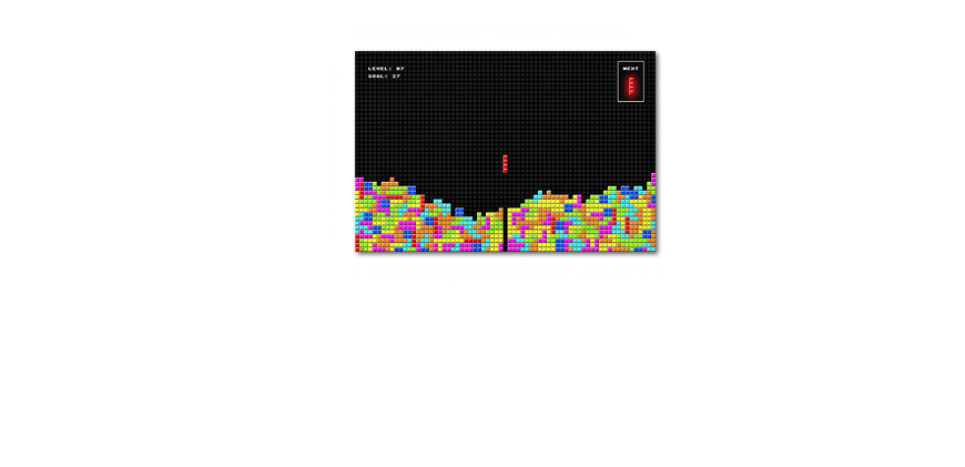 Art print Tetris in 120x80cm