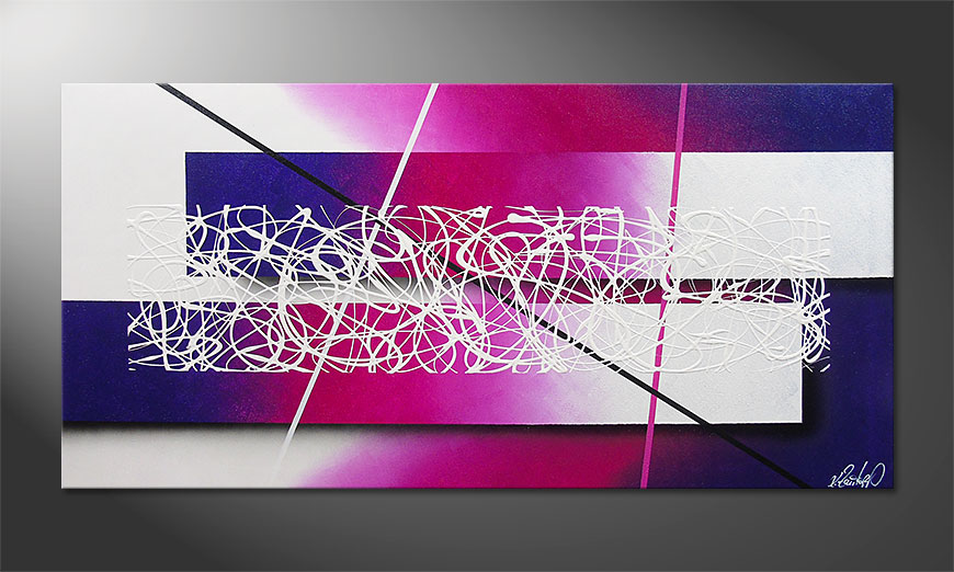 Modern Painting Fancy Connection 140x70x2cm