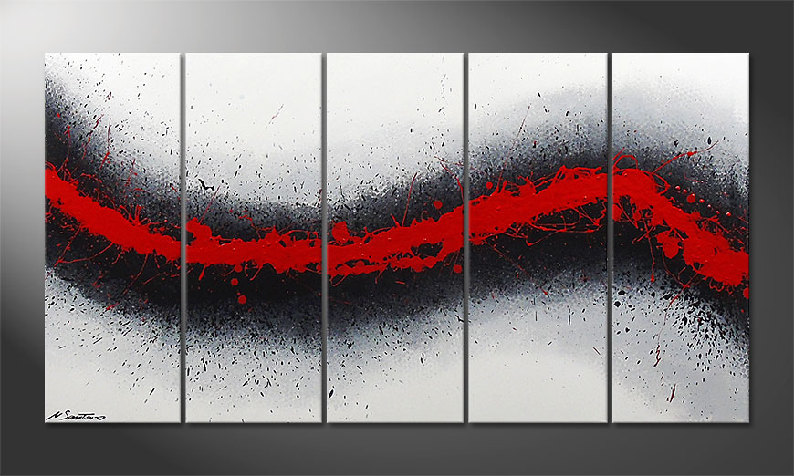 Painting Glowing Trace 150x80x2cm