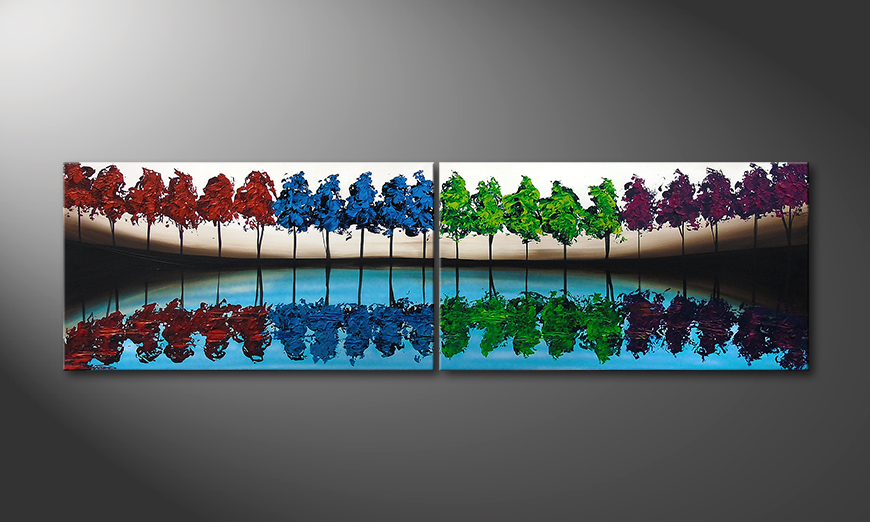 Painting Miracle Forest 200x60x2cm