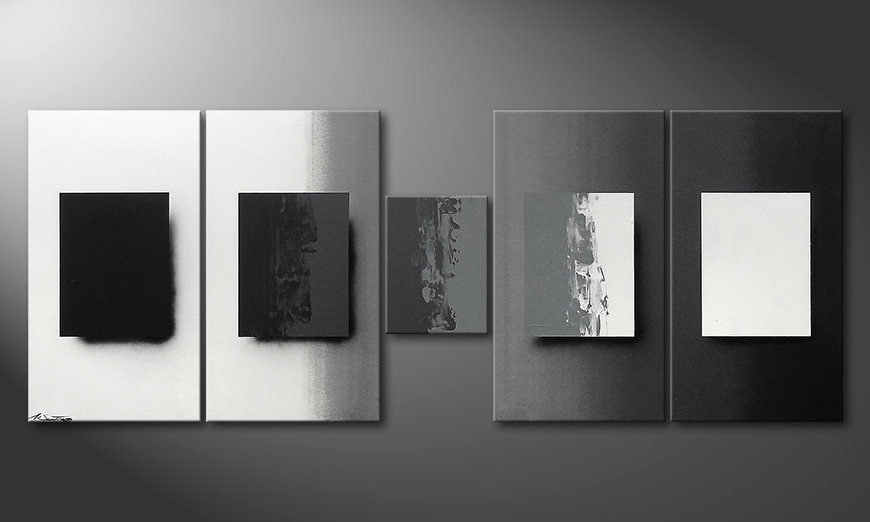 Shades of Grey 230x90x2cm Painting