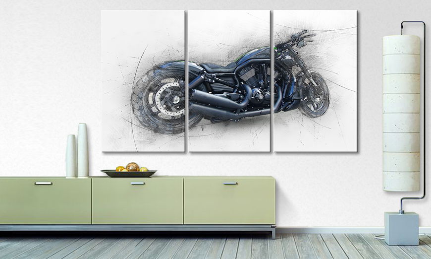 Art print Harley Nr 6 180x100 cm