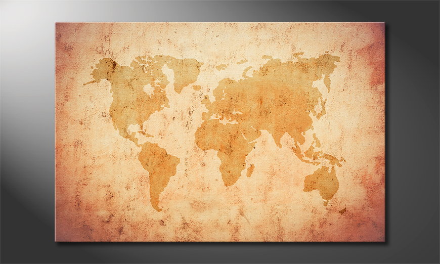 Art-print-Old-Worldmap