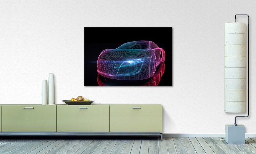 Canvas print Car from Future