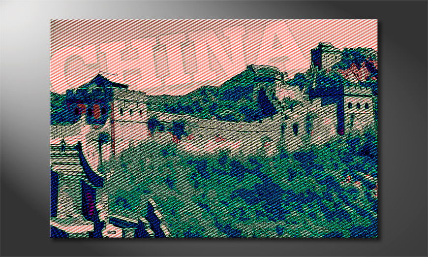 Canvas print Chinese wall