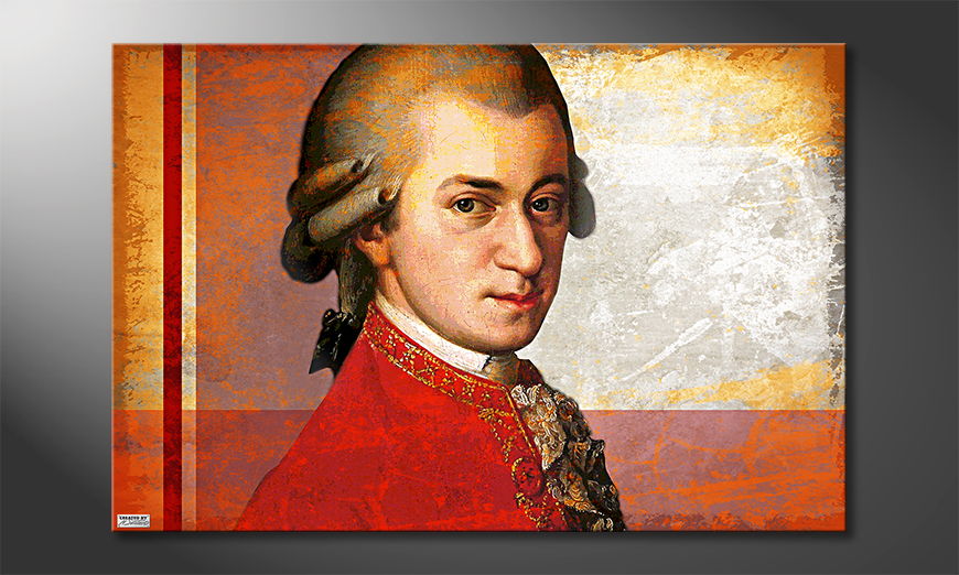 Canvas-print-Mozart