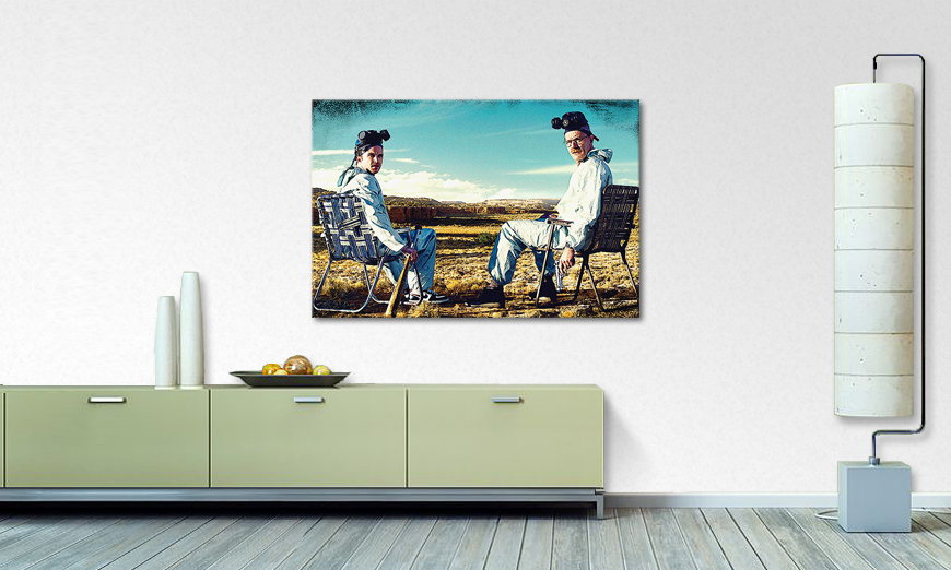 Canvas print Walter and Jesse