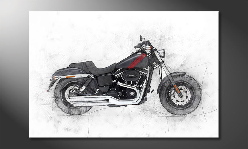 Modern-Canvas-print-Motorbike-uno