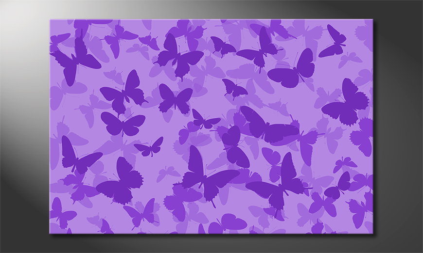 Modern art print Butterflies