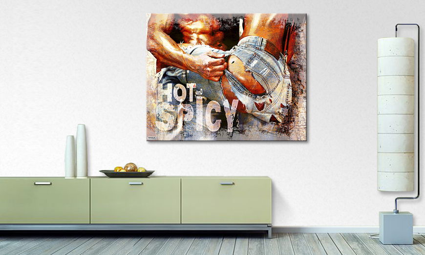 Modern art print Hot and Spicy 100x80 cm