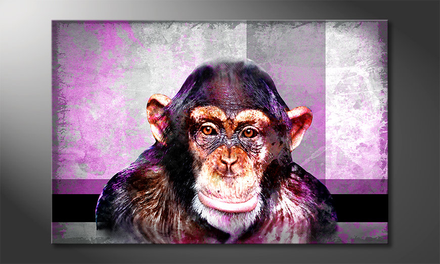 Modern art print Mr. Monkey