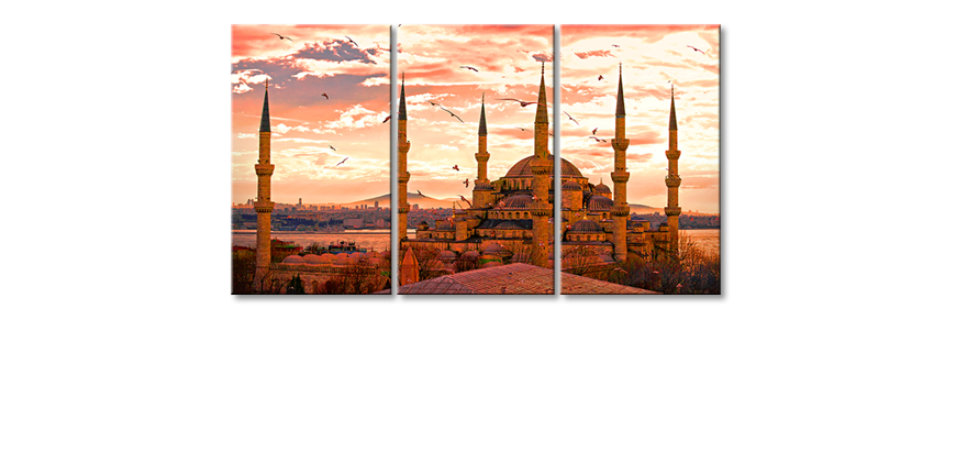 Modern-canvas-print-Blue-Mosque-180x100-cm