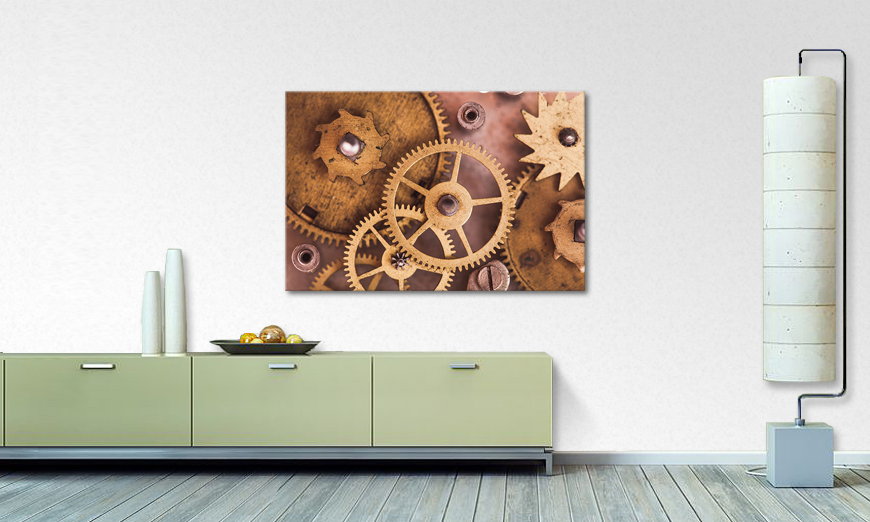Modern canvas print Mechanical Watch 120x80 cm