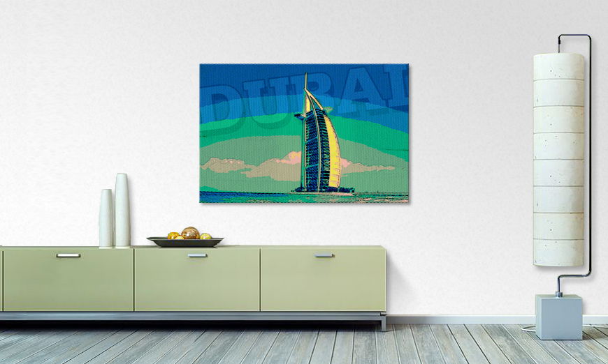 Modern print Dubai in 6 sizes