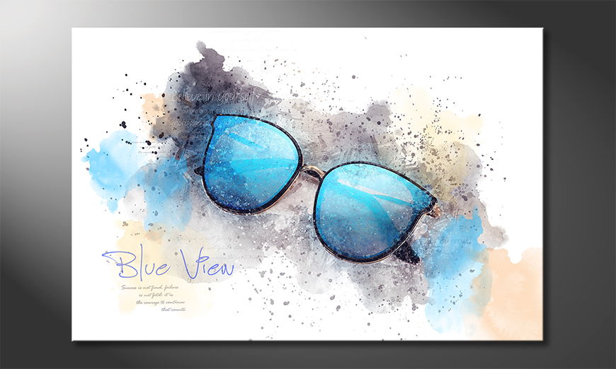 The exclusive art print Blue View