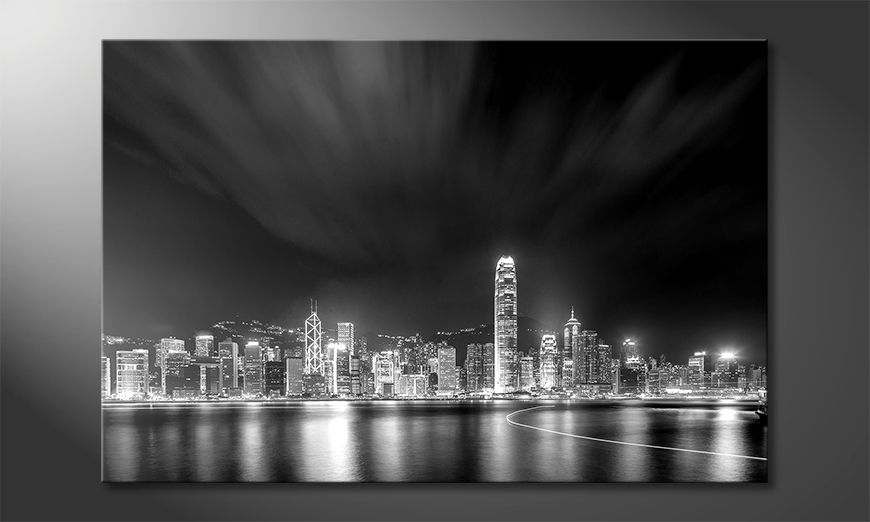The-exclusive-art-print-Hong-Kong-At-Night-120x80-cm