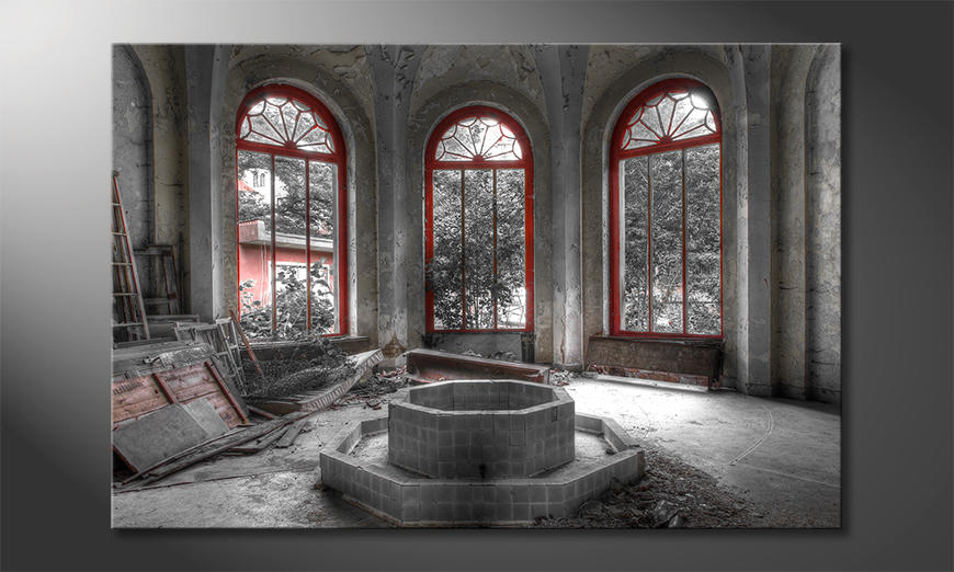 The exclusive art print Red Window