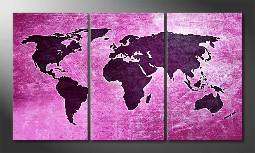 The-exclusive-art-print-World-Map-4-180x100-cm