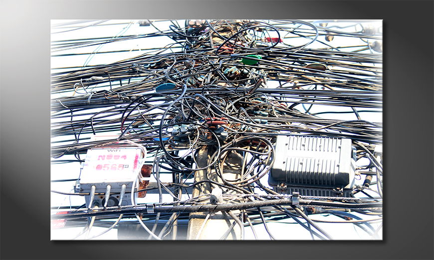 The-modern-art-print-Cable-Chaos