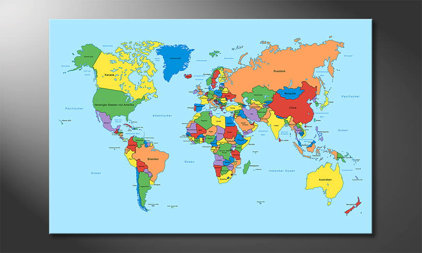 The-modern-art-print-Worldmap-Classic