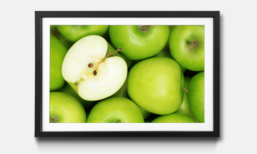 Framed art print Green Apples