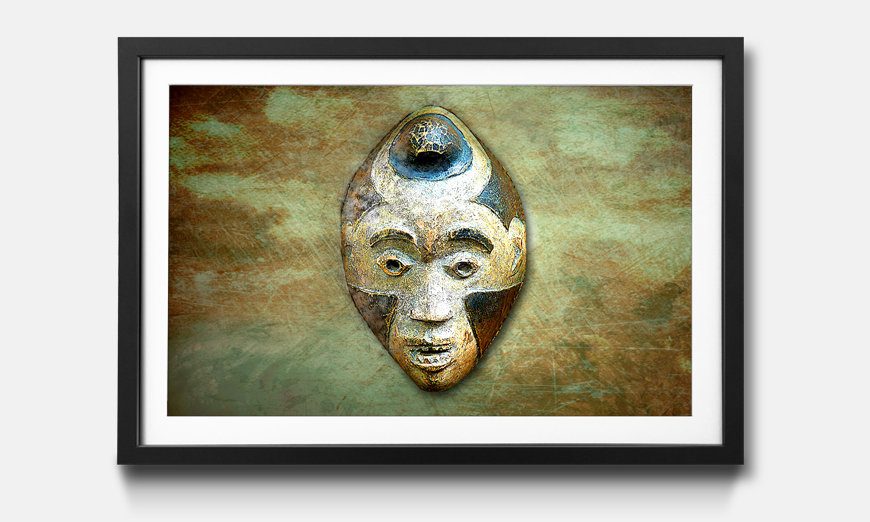 Framed wall art Afro Head