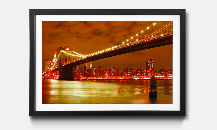 Framed wall art Brooklyn Bridge