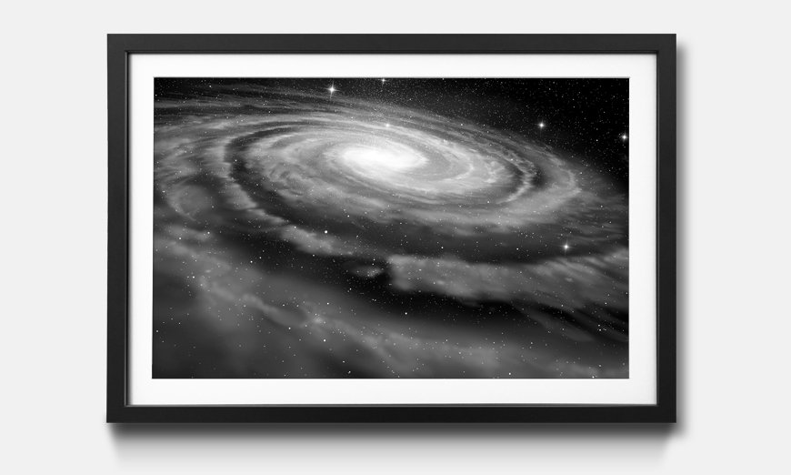 Framed wall art Spiral Galaxy