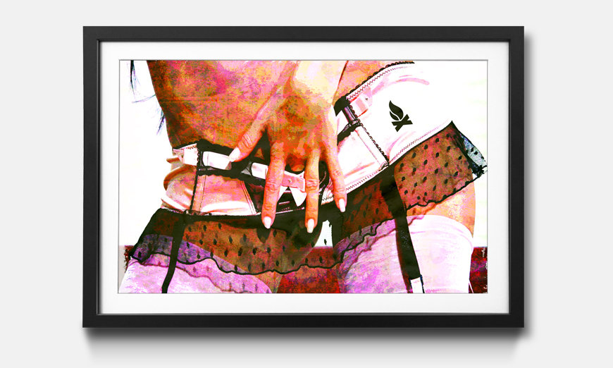 The framed art print Inflamable