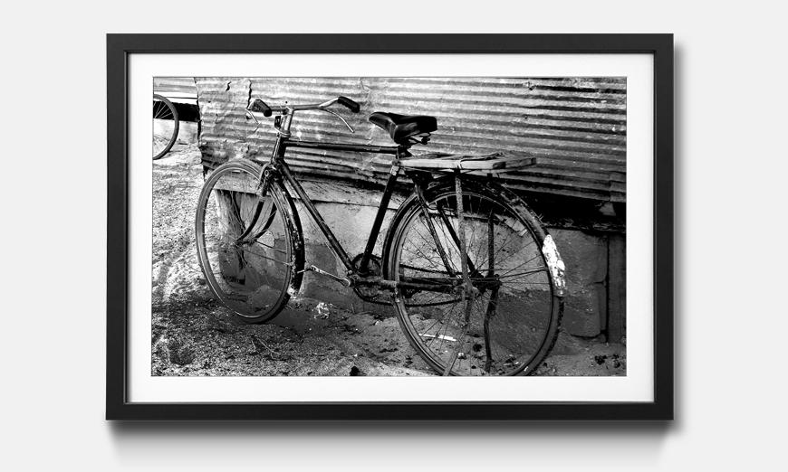 The framed art print Old Bike