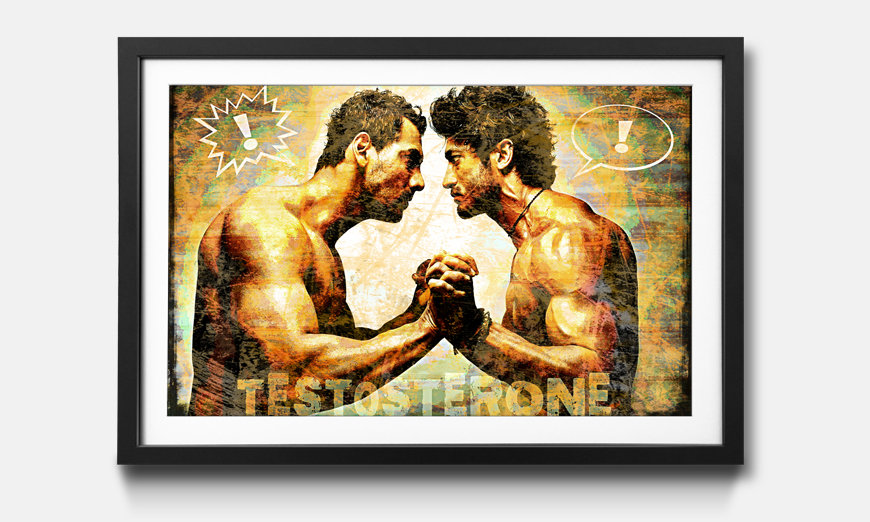 The framed art print Testosterone