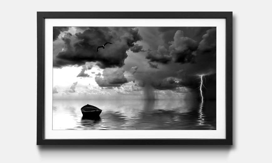 The framed art print The Lonely Old Boat