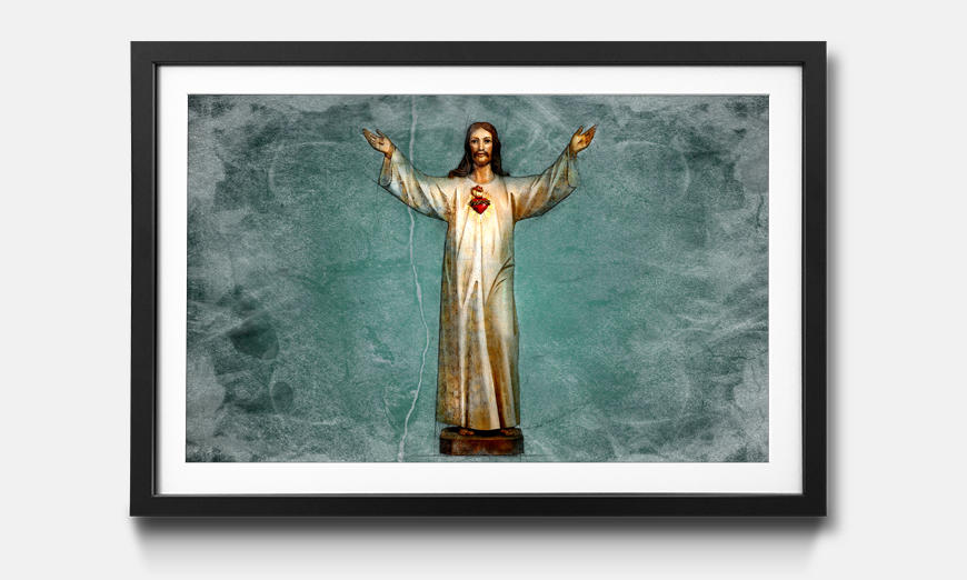 The framed picture Blessing Jesus