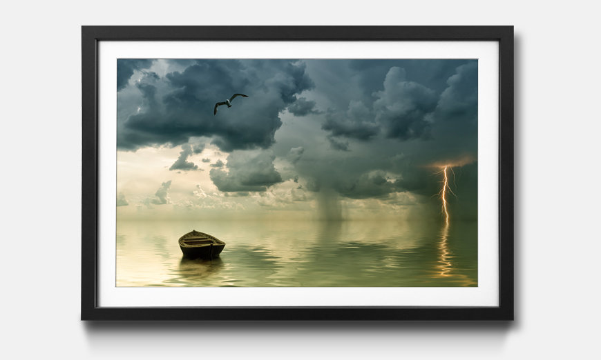 The framed print Lonely Old Boat