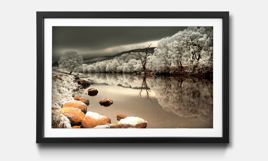 The framed print Mystic River