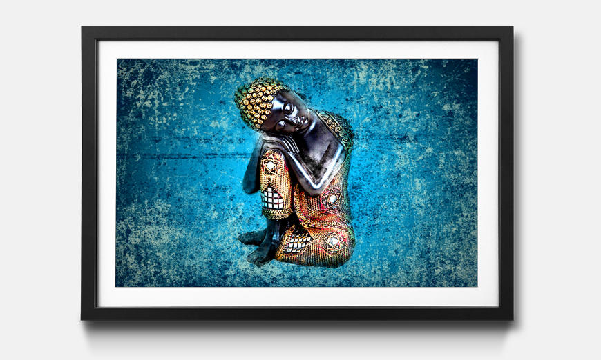 The framed print Sleeping Buddha