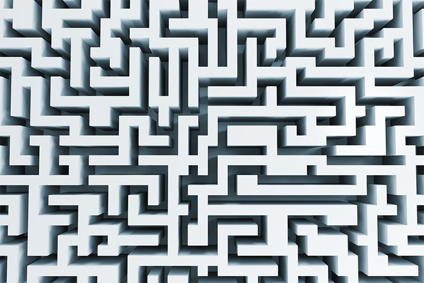 Photo wallpaper Maze from 120x80cm