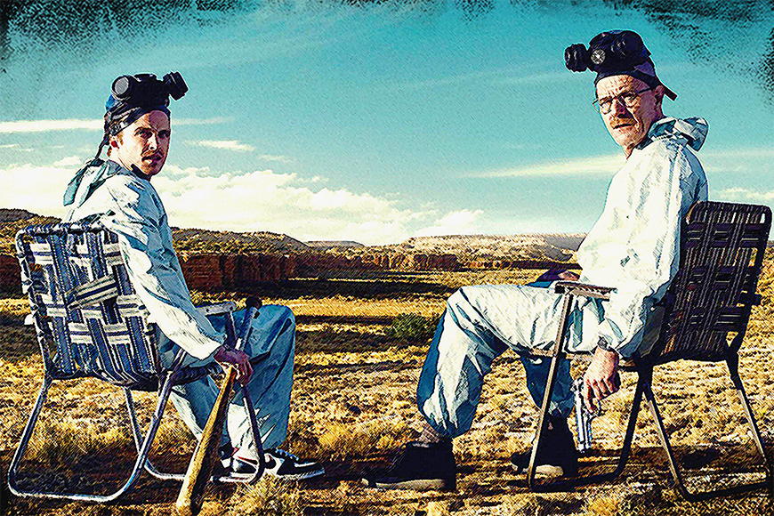 Photo wallpaper Walter and Jesse from 120x80cm