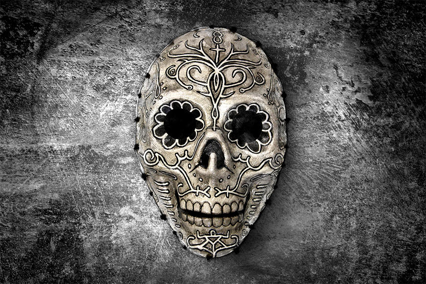 Wallpaper Monochrome Skull