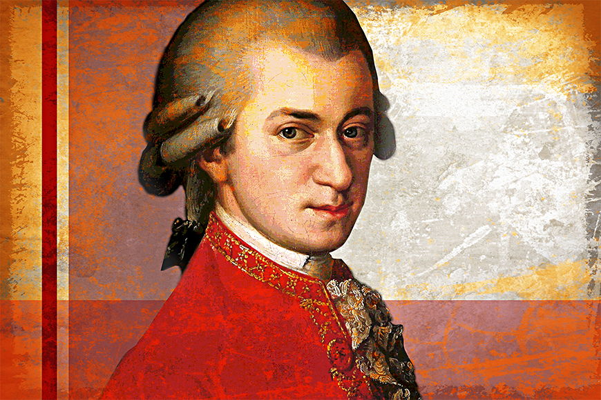Wallpaper Mozart from 120x80cm